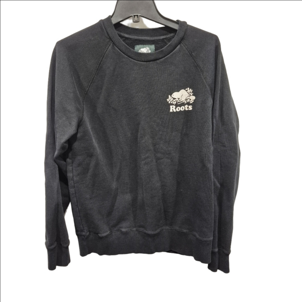 Roots Black Men's Crewneck Sweater